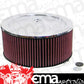 K&N Filters KN60-1250 Chrome Custom Air Cleaner Assembly 11 X 6" Suit Neck Size 7-5/16" 186 Mm