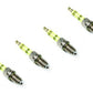 U-Groove Spark Plugs (14mm 3/4" Projected Tip Stock Heat Range Gasket Seat Resistor Set of 4) (AC0416-4)