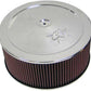 K&N Filters KN60-1310 Chrome Custom Air Cleaner Assembly 14 X 6" Suit Neck Size 5-1/8" 130 Mm