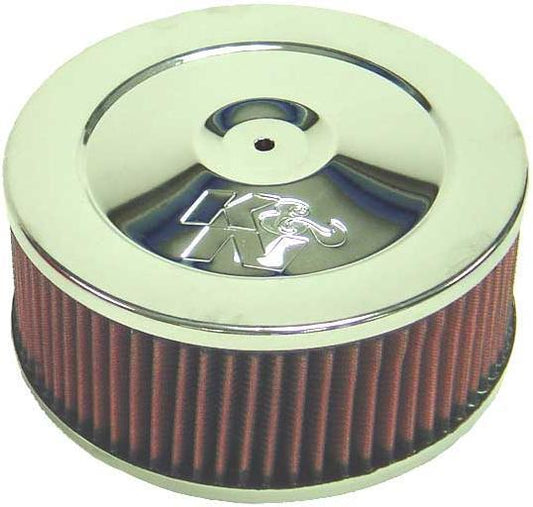 K&N Filters KN60-1330 Chrome Custom Air Cleaner Assembly 7 X 3" Suit Neck Size 5-1/8" 130 Mm