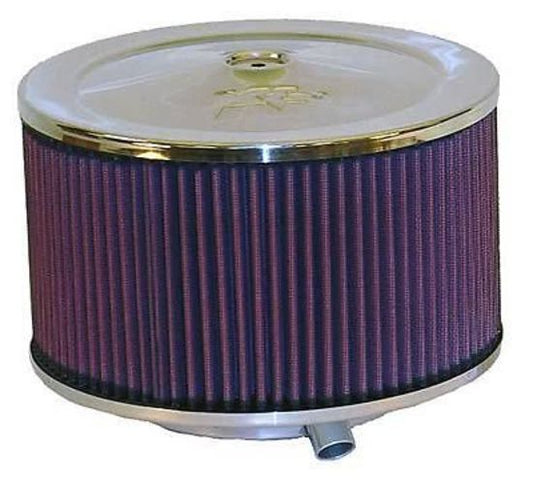 K&N Filters KN60-1365 Filters Universal Air Cleaner Assembly 9" X 5" Polished