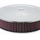 K&N Filters KN60-1430 Chrome Custom Air Cleaner Assembly 14 X 3" Suit Neck Size 5-1/8 In 130 Mm W/ 7/8" Drop Base