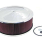 K&N Filters KN60-1450 Custom Chrome Air Cleaner Assembly 14" X 5" 5-1/8" Neck
