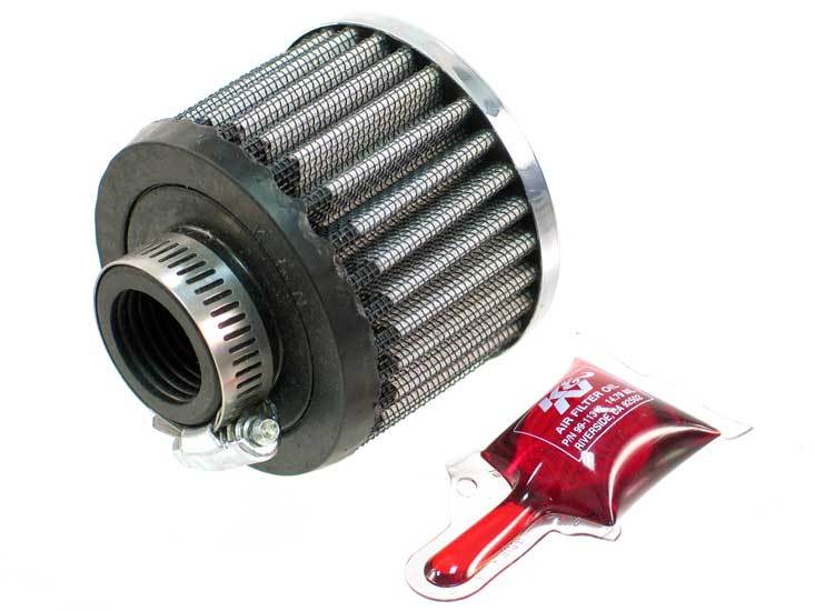 K&N Filters KN62-1420 Clamp-On Vent Filter 3 Od X 2-1/4 H W/ 1" 25Mm Hole