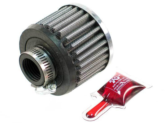 K&N Filters KN62-1420 Clamp-On Vent Filter 3 Od X 2-1/4 H W/ 1" 25Mm Hole