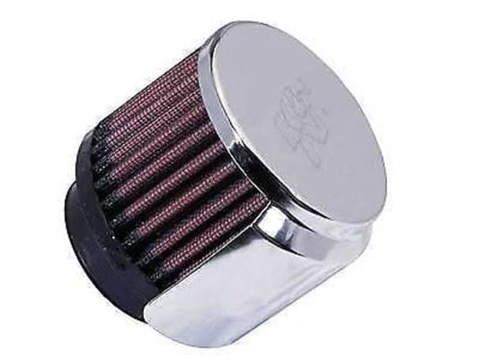 K&N Performance Filters KN62-1515 Filters Chrome 3" Rubber Base Crankcase Vent Filter 1.75" Neck
