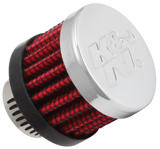 K&N Filters KN62-2480 Clamp-On Vent Filter 1-3/8 Od X 1-1/8 H W/ 9/16" 14Mm Hole