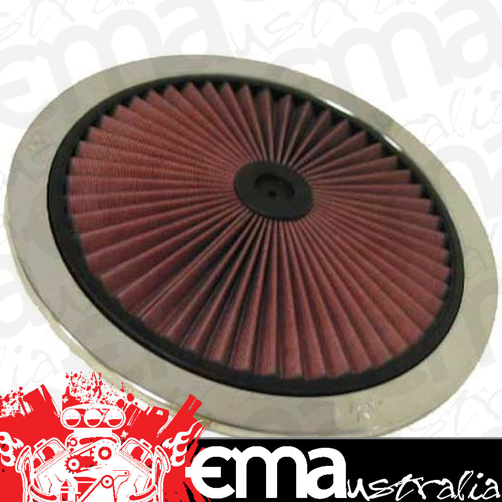 K&N Filters KN66-1401XP X-Stream Top Plate Filter Suit 14" Od, Polished