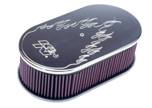 K&N Filters KN66-1470 Custom Air Filter Assembly 15 L X 8-1/4 W X 2" H Suit Neck Size 5-1/8"