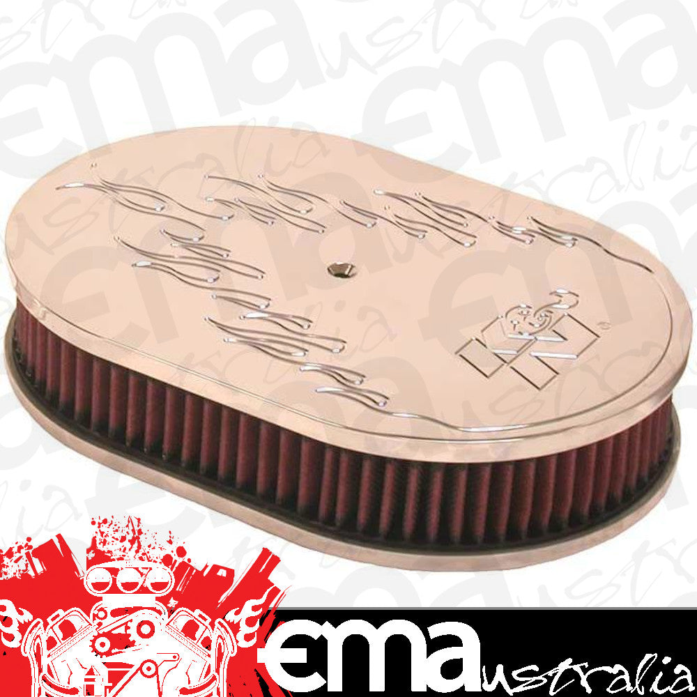 K&N Filters KN66-1530 Custom Air Filter Assembly 11-1/2 L X 8-1/8 W X 2" H Suit Neck Size 5-1/8"