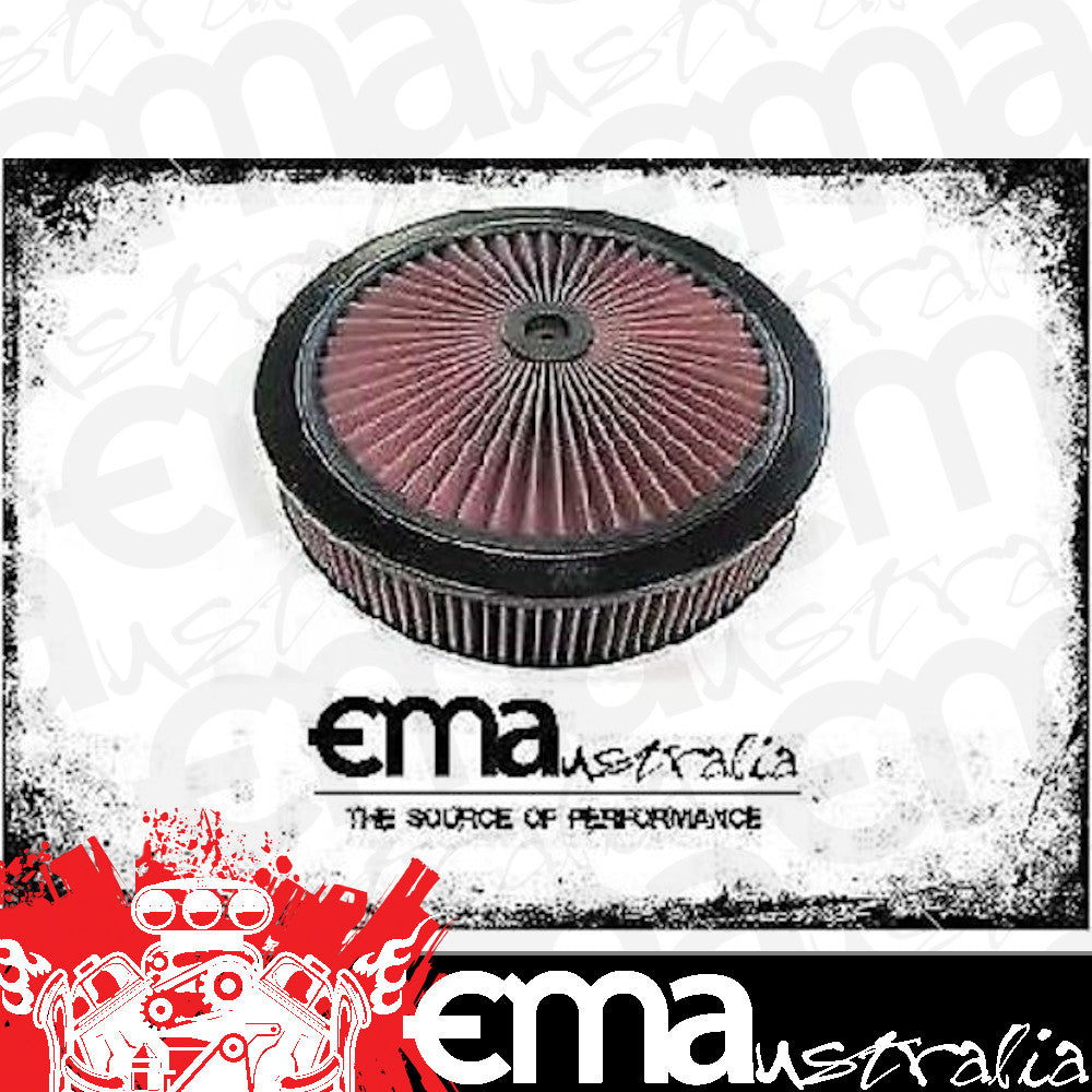 K&N Filters KN66-3040 X-Stream Air Filter Assembly 14" X 3" 1-1/4" Drop Base 5-1/8 Neck