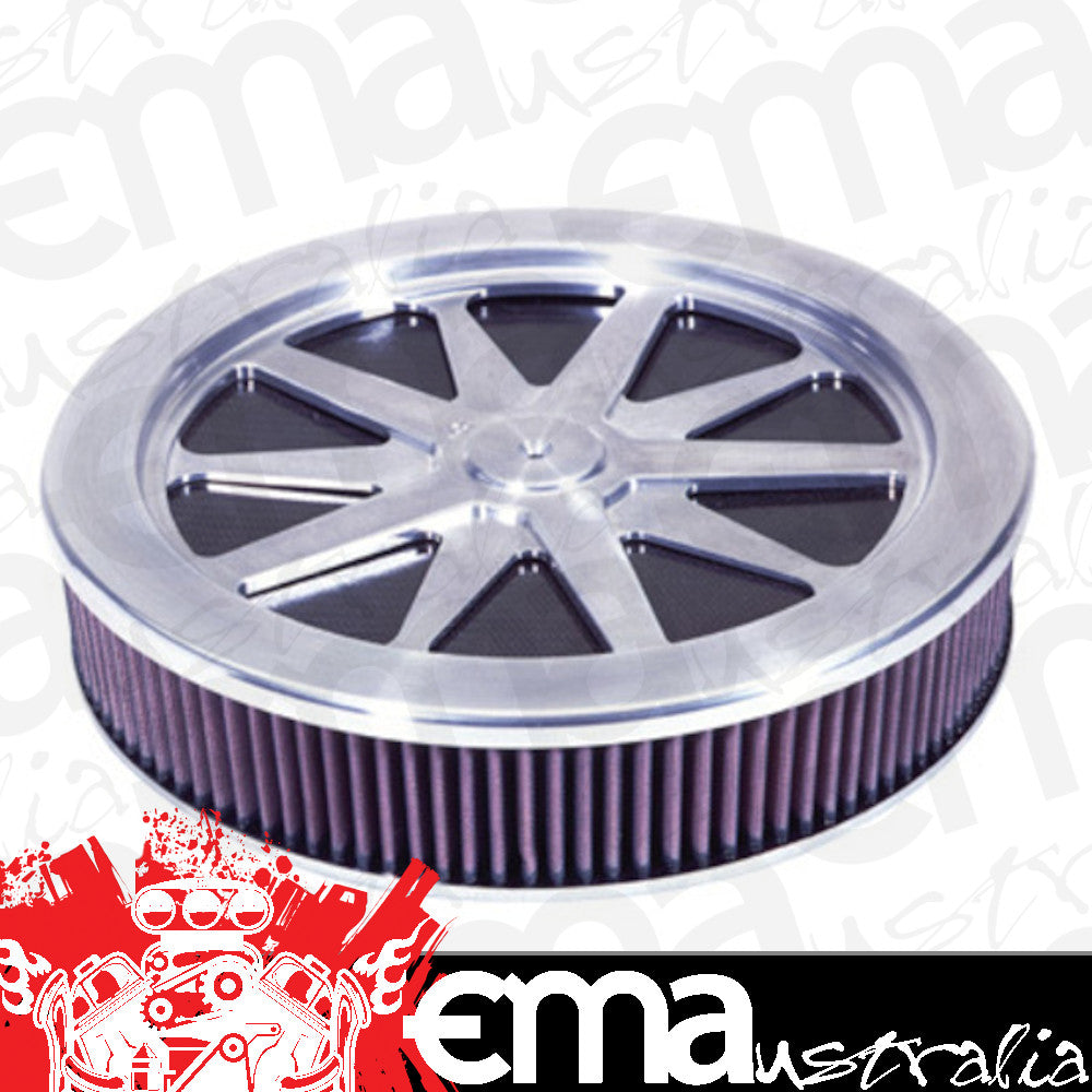 K&N Filters KN66-5110 Custom Air Filter Assembly 14 Od X 4" H Suit Neck Size 5-1/8"