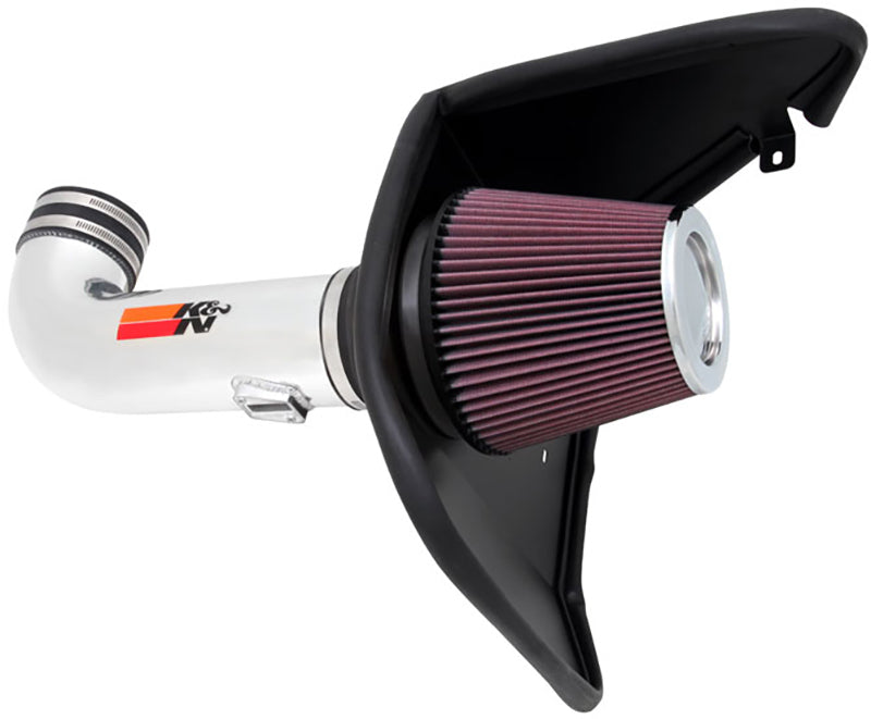 K&N Filters KN69-4519TP 69 Series Typhoon Air Intake Kit - Polished Suit 2010-2015 Chevrolet Camaro Ss 6.2L V8