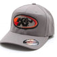 K&N Filters KN88-12090-M Oval Logo Flexfit Hat Grey Small/Medium