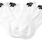 K&N Filters KN88-4001-L Ankle Socks 2-Pairs White W/ Black Logo Size 9-11