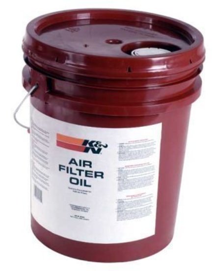 K&N Filters KN99-0555 Air Filter Oil 5 Us Gallon Drum 18.92L - Red