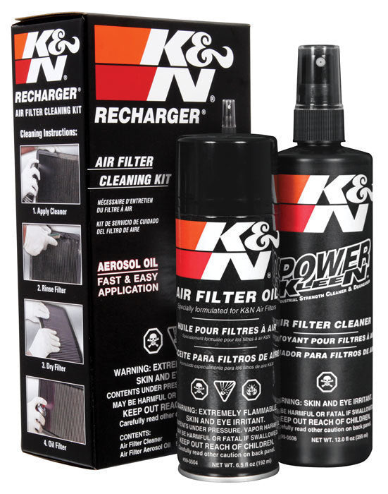 K&N Filters KN99-5000-12 Recharger Filter Care Service Kit Bulk Air Filter Cleaner And Oil - 12 Kits