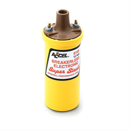 ACCEL SUPERSTOCK ELECTRONIC IGNITION COIL AC8145 YELLOW 45000 VOLTS