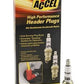 ACCEL SHORT BODY U-GROOVE SPARK PLUGS AC8198 TAPER SEAT .460" REACH HEAT RANGE 4