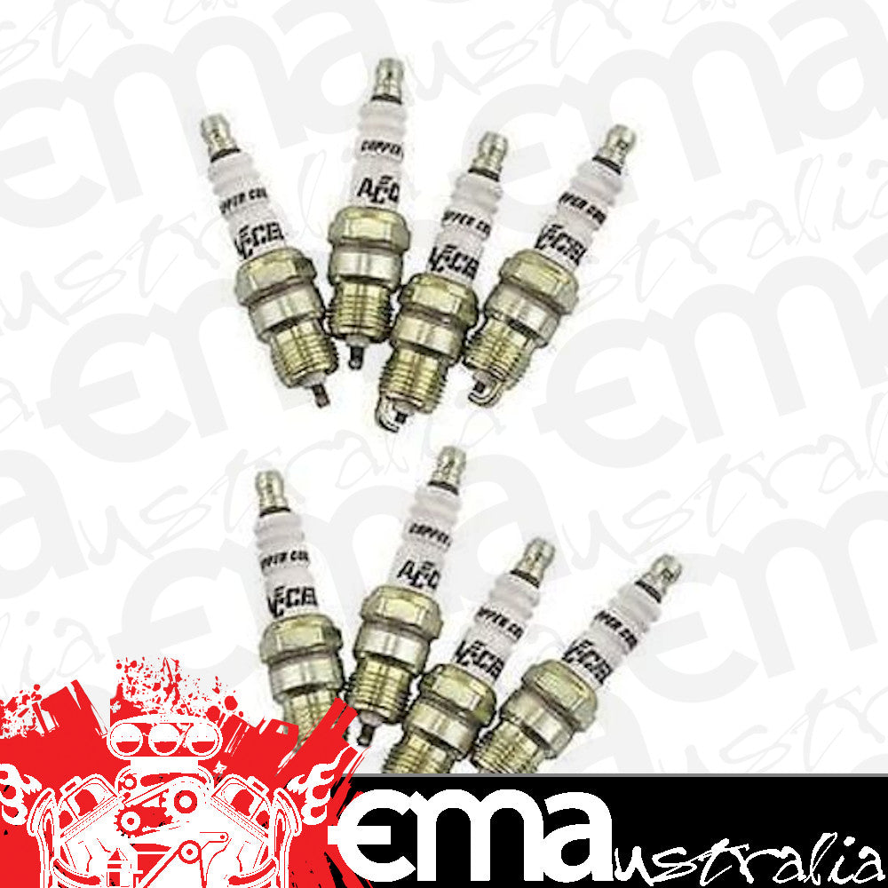 ACCEL SHORT BODY U-GROOVE SPARK PLUGS AC8199 TAPER SEAT .460" REACH HEAT RANGE 6