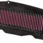 K&N Filters KNHA-6002 Replacement Motorcycle Air Filter Suit 2001-2013 Honda Fjs600 & Fsc600 Silver Wing