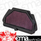 K&N Filters KNKA-6009R Replacement Motorcycle Air Filter Suit 2009-2013 Kawasaki Zx6R Ninja Race Specific