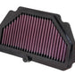 K&N Filters KNKA-6009R Replacement Motorcycle Air Filter Suit 2009-2013 Kawasaki Zx6R Ninja Race Specific