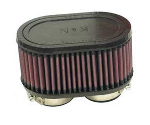 K&N Filters KNR-0990 Universal Clamp On Filter Suit Dual Flange 1.875 In 48 Mm 3 In 76 Mm H X 6.125 In 156 Mm L X 3.875 In 98 Mm W
