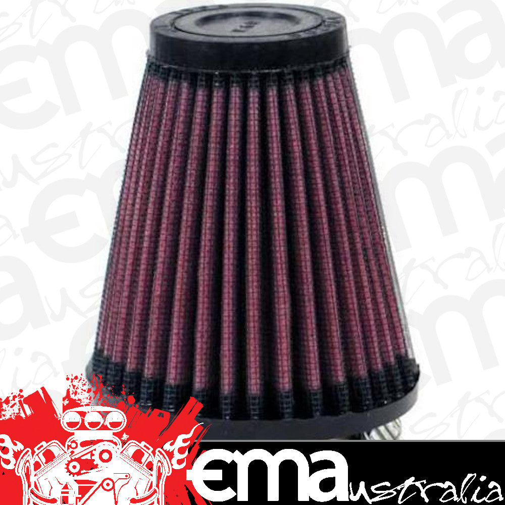 K&N Filters KNR-1080 Universal Clamp On Filter Suit 1.688 In 43 Mm 4 In 102 Mm H X 3.5 In 89 Mm Base Od X 2 In 51 Mm Top Od