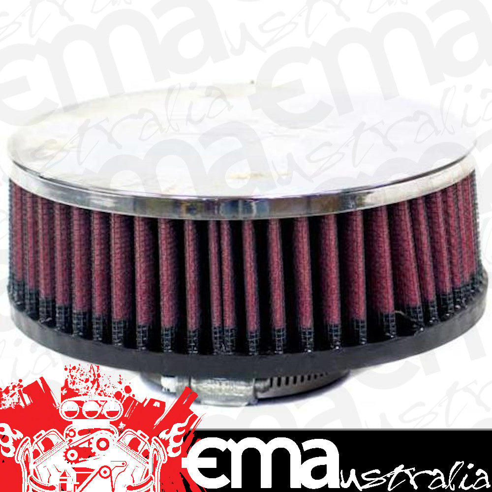 K&N Filters KNRA-055V Universal Clamp On Filter Suit 2.063 In 52 Mm 2 In 51 Mm H X 5.5 In 140 Mm Od