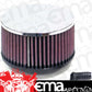 K&N Filters KNRA-056V Universal Clamp On Filter Suit 2.063 In 52 Mm 3 In 76 Mm H X 5.5 In 140 Mm Od