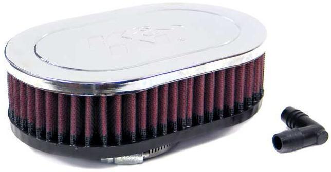 K&N Filters KNRA-076V Universal Clamp On Filter Suit 2.563 In 65 Mm 2 In 51 Mm H X 7 In 178 Mm L X 4.5 In 114 Mm W