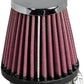 K&N Filters KNRC-1060 Universal Clamp On Filter Suit 1.938 In 49 Mm 3 In 76 Mm H X 3 In 76 Mm Base Od X 2 In 51 Mm Top Od