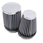 K&N Filters KNRC-1289 Universal Clamp-On Twin Air Filters 3" X 4" Chrome Top