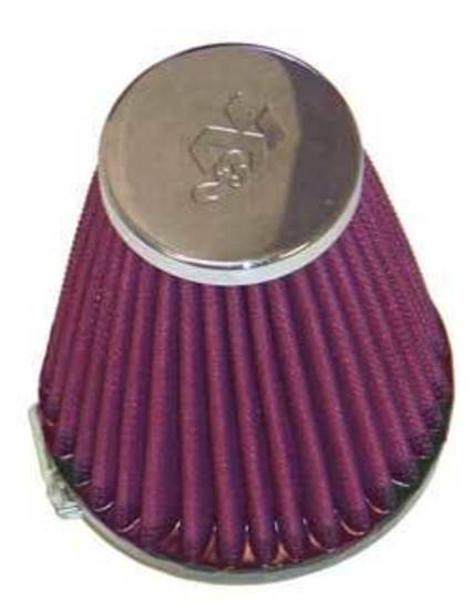 K&N Filters KNRC-1920 Universal Clamp On Filter Suit 2.125 In 54 Mm 4 In 102 Mm H X 3.5 In 89 Mm Base Od X 2 In 51 Mm Top Od