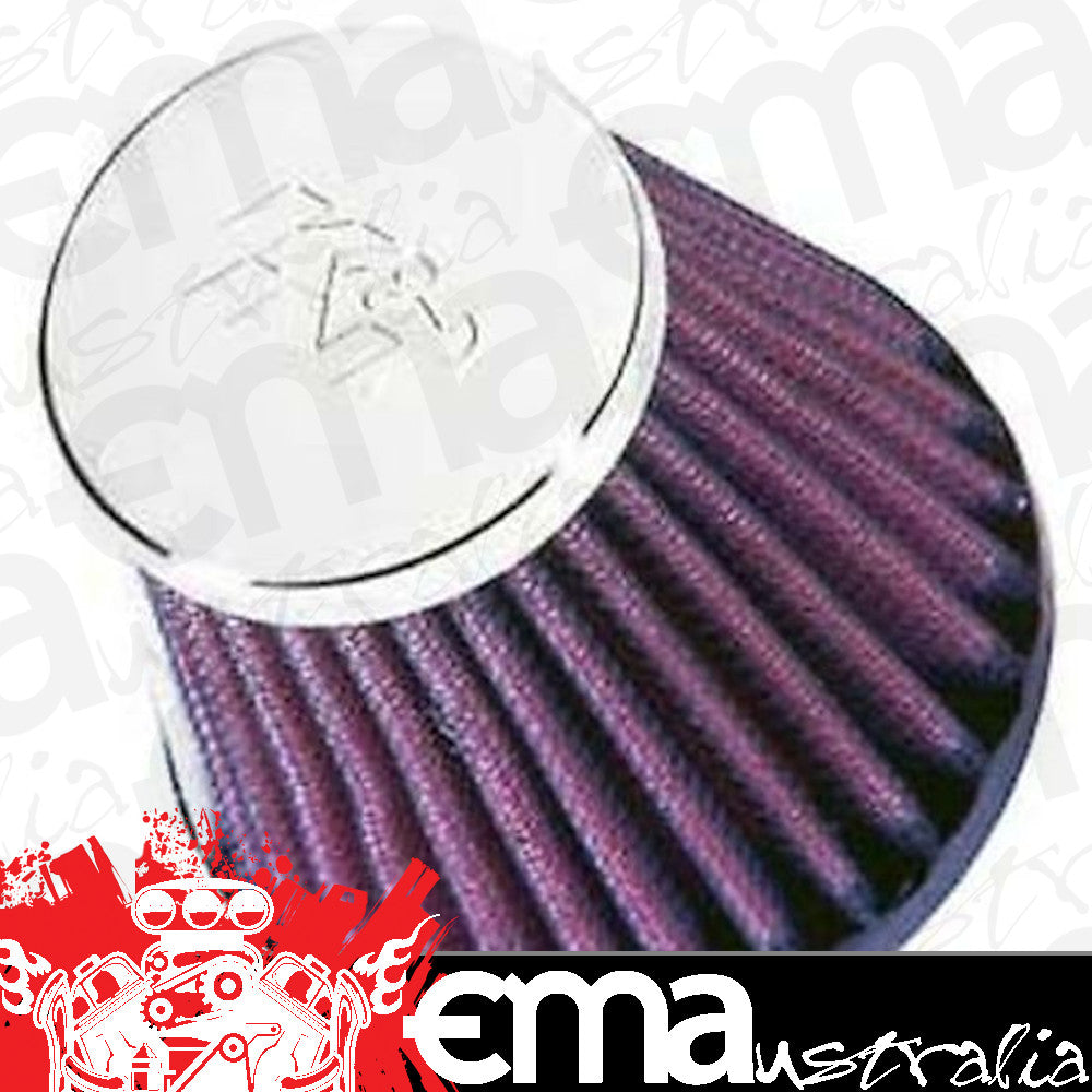 K&N Filters KNRC-2580-3 Knrc-2580 Clamp-On Air Filter 3.125"B X 2"T X 3"H Chrome Top 2" Inlet