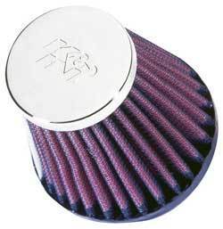K&N Filters KNRC-2580 Universal Clamp On Filter Suit 2 In 51 Mm 3 In 76 Mm H X 3.125 In 79 Mm Base Od X 2 In 51 Mm Top Od
