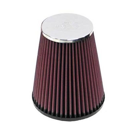 K&N Filters KNRC-4160 Tapered Pod Filter 5.125"B X 3.5"T X 7"L Chrome Top 2.438" Inlet