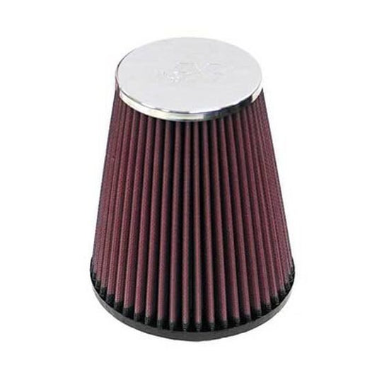 K&N Filters KNRC-4160 Tapered Pod Filter 5.125"B X 3.5"T X 7"L Chrome Top 2.438" Inlet