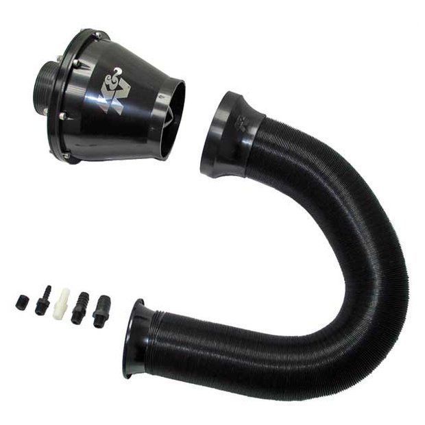 K&N Filters KNRC-5052AB Apollo Universal Closed Cold Air Intake System Black W/Breather