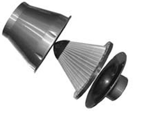 K&N Filters KNRC-5052AS Apollo Universal Closed Cold Air Intake System Silver W/Breather