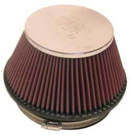 K&N Filters KNRF-1009 Universal Clamp On Filter Suit 6 In 152 Mm 4 In 102 Mm H X 7.5 In 191 Mm Base Od X 5.125 In 130 Mm Top Od
