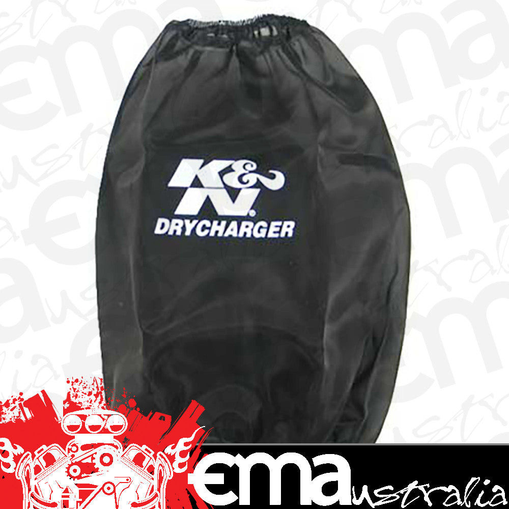 K&N Filters KNRF-1027DK Universal Filter Wrap Black Suit 6.5 In 165 Mm Base I.D X 8 In 203 Mm H X 4.5 In 114 Mm Top I.D