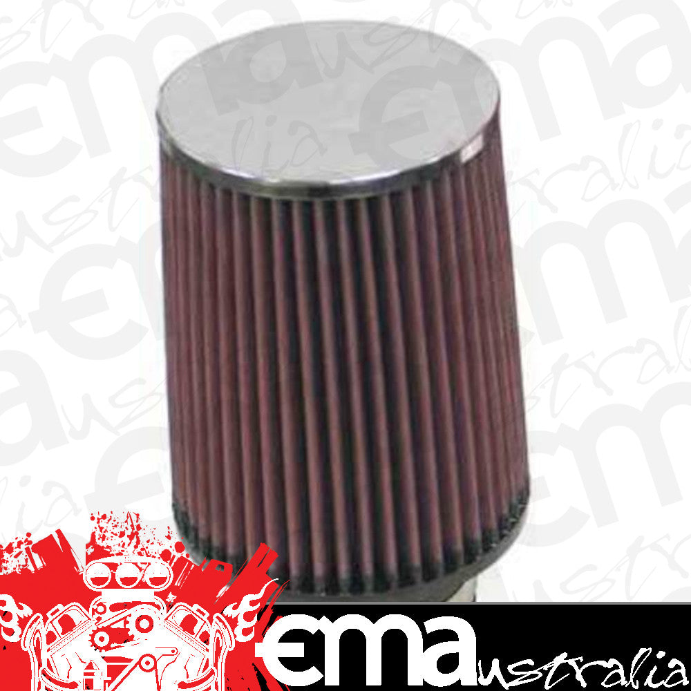 K&N Filters KNRF-1030 Universal Clamp On Filter Suit 3 In 76 Mm 6.5 In 165 Mm H X 5 In 127 Mm Base Od X 4.5 In 114 Mm Top Od