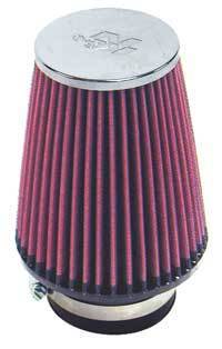 K&N Filters KNRF-1039 Universal Clamp On Filter Suit 3 In 76 Mm 6 In 152 Mm H X 5 In 127 Mm Base Od X 3.5 In 89 Mm Top Od