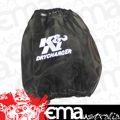 K&N Filters KNRF-1048DK Universal Filter Wrap Black 6 In 152 Mm H X 4.5 In 114 Mm Top Od 7.5 In 191 MmBase Od