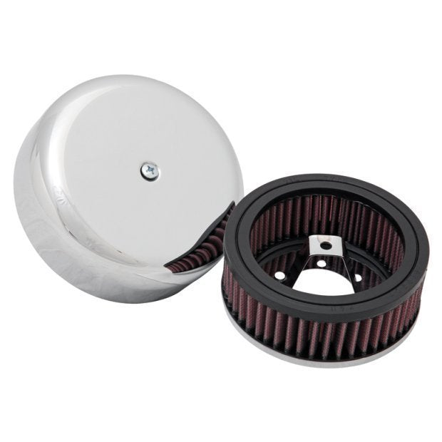 K&N Filters KNRK-320B Custom Air Cleaner Assembly 5 In Od Suit Harley Davidson W/ Keihin Carburettors 1976-Up