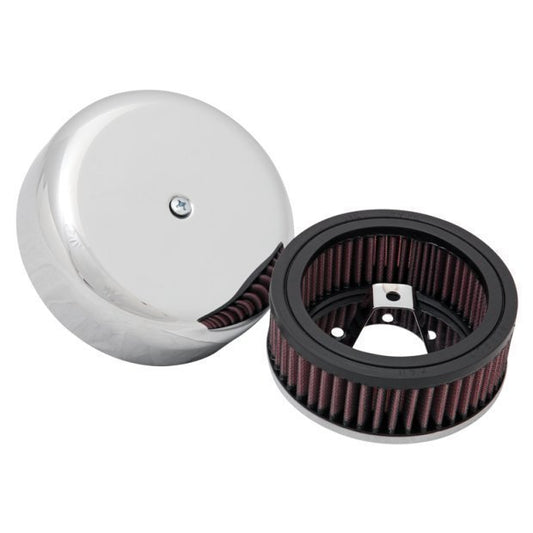 K&N Filters KNRK-320B Custom Air Cleaner Assembly 5 In Od Suit Harley Davidson W/ Keihin Carburettors 1976-Up
