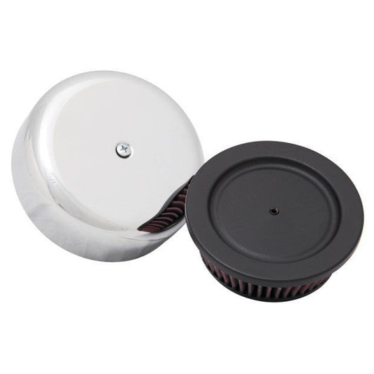 K&N Filters KNRK-380B Universal Air Cleaner Assembly 6"Od X 2"H Harley Davidsons