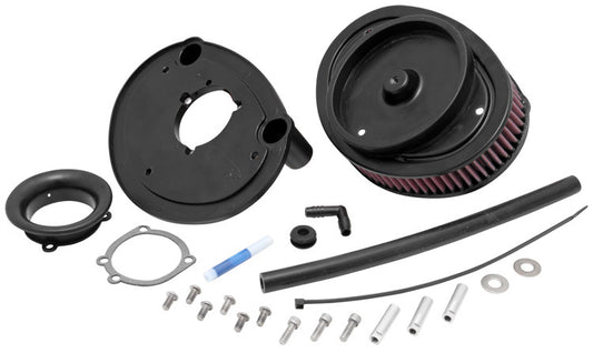 K&N Performance Filters KNRK-3909-1 Filters Custom Harley Davidson Air Filter Assembly Suit 1999-2012 Softail Fat Boy Heritage Night Train Rocker & Dyna W/ 1-5/8" Tall Filter
